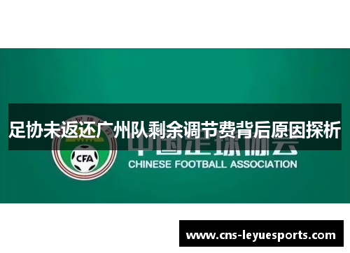 足协未返还广州队剩余调节费背后原因探析